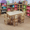세이프티 둥근 가장자리와 목제 유치원 교실 가구 테이블